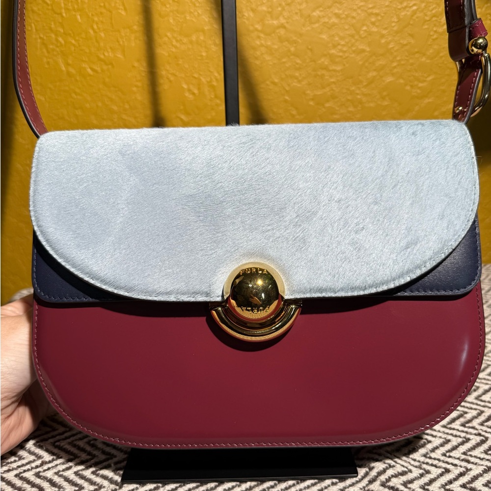 Furla Sfera Capsule Milano Crossbody SS24 Runway Calf Hair - Picture 3 of 12